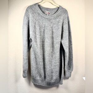 The Alpaca Collection Hand Knit 100% Alpaca Sweater Gray XL Peru